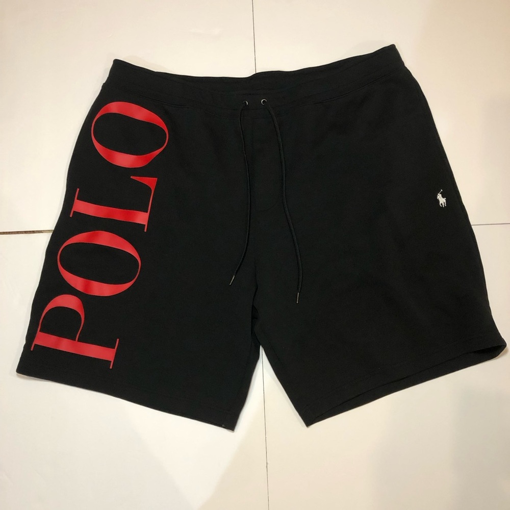 Polo Ralph Lauren Black and Red Sweatpants Shorts Men’s 3XB